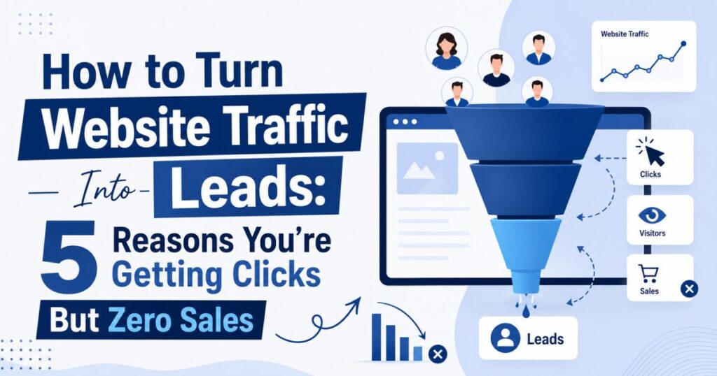 how to turn website traffic into leads